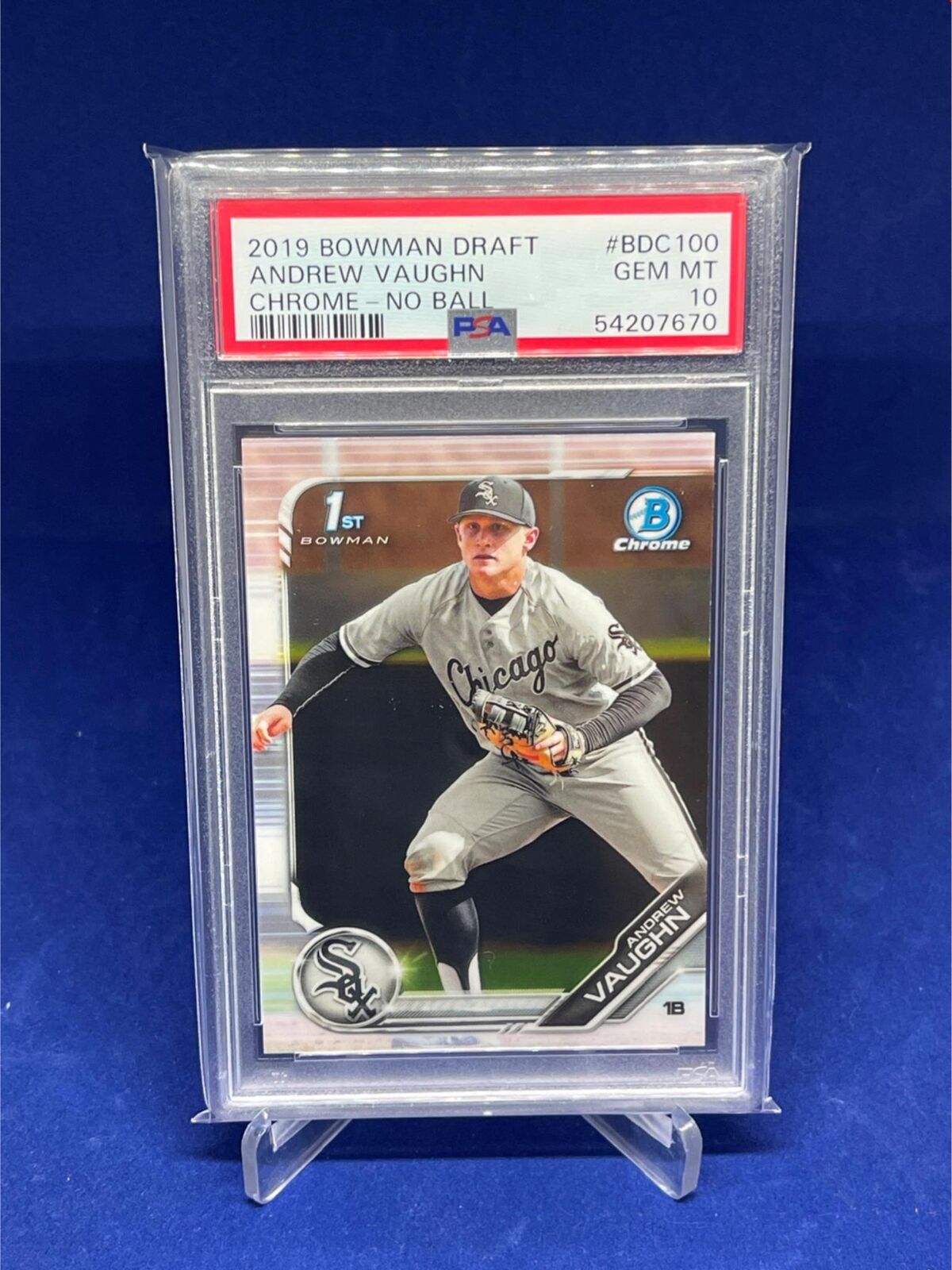 ANDREW VAUGHN 2019 BOWMAN DRAFT CHROME 1ST PROSPECT PSA 10 GEM MINT