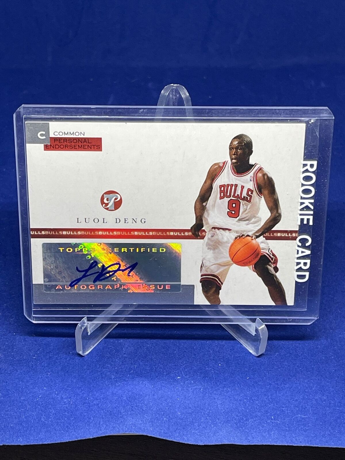LUOL DENG 2005-06 TOPPS PRISTINE PERSONAL ENDORSEMENTS AUTO RC #D 124/215