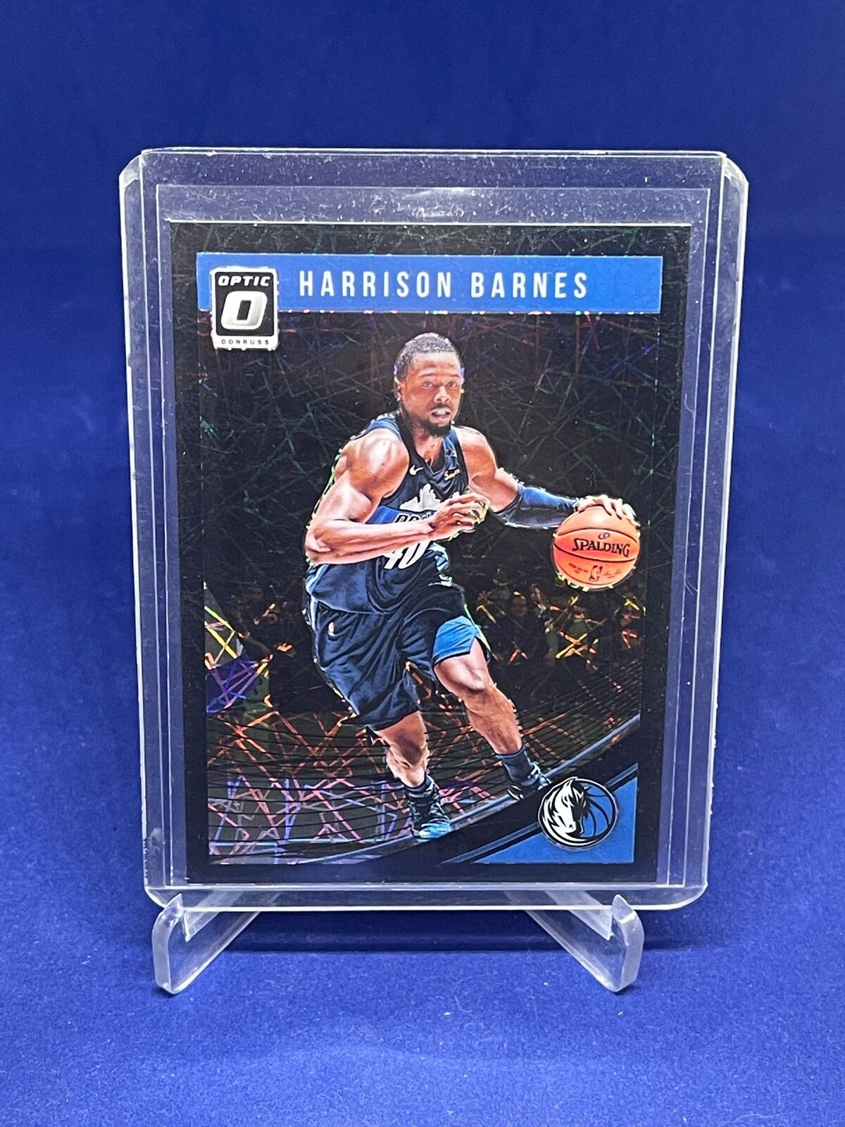 HARRISON BARNES 2018-19 PANINI DONRUSS OPTIC BLACK VELOCITY HOLO PRIZM #D 16/39