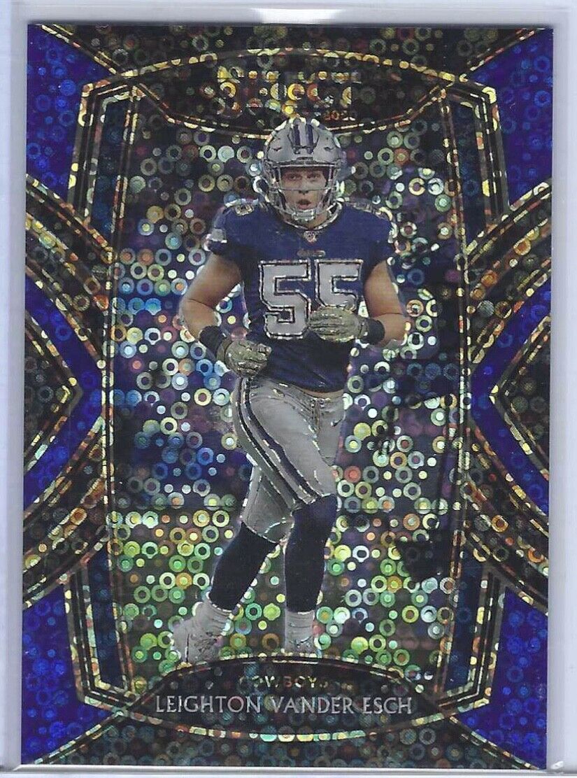 LEIGHTON VANDER ESCH 2020 SELECT CLUB LEVEL BLUE DISCO PRIZM #D 23/25