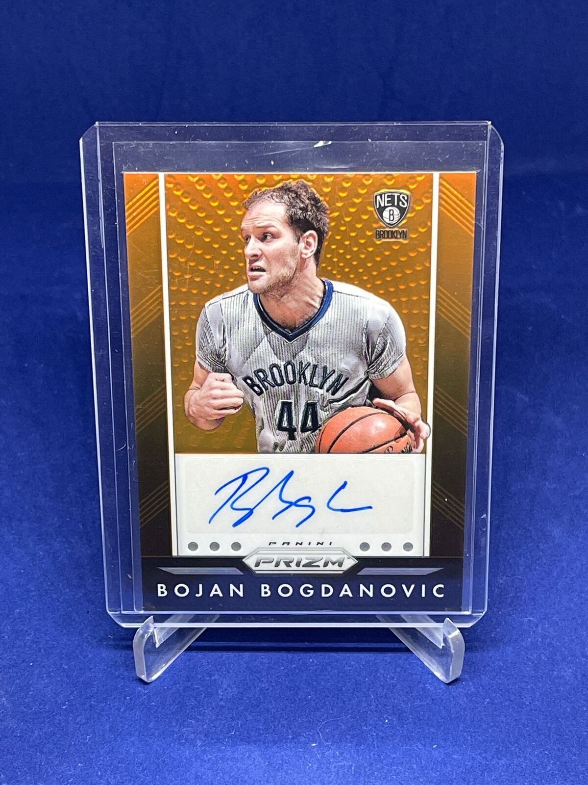 BOJAN BOGDANOVIC 2015-16 PANINI PRIZM ORANGE PRIZM AUTO #10/65