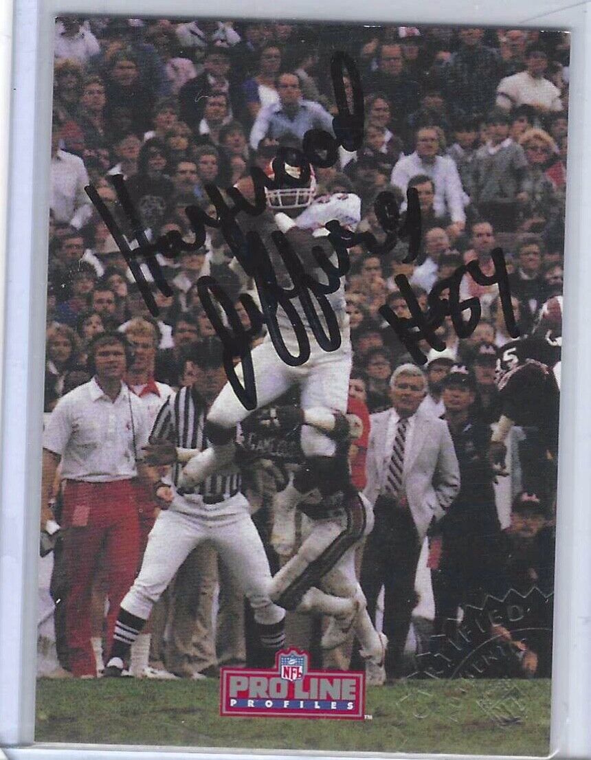 HAYWOOD JEFFIRES 1992 NFL PRO LINE ON CARD AUTO # 2 OF 9