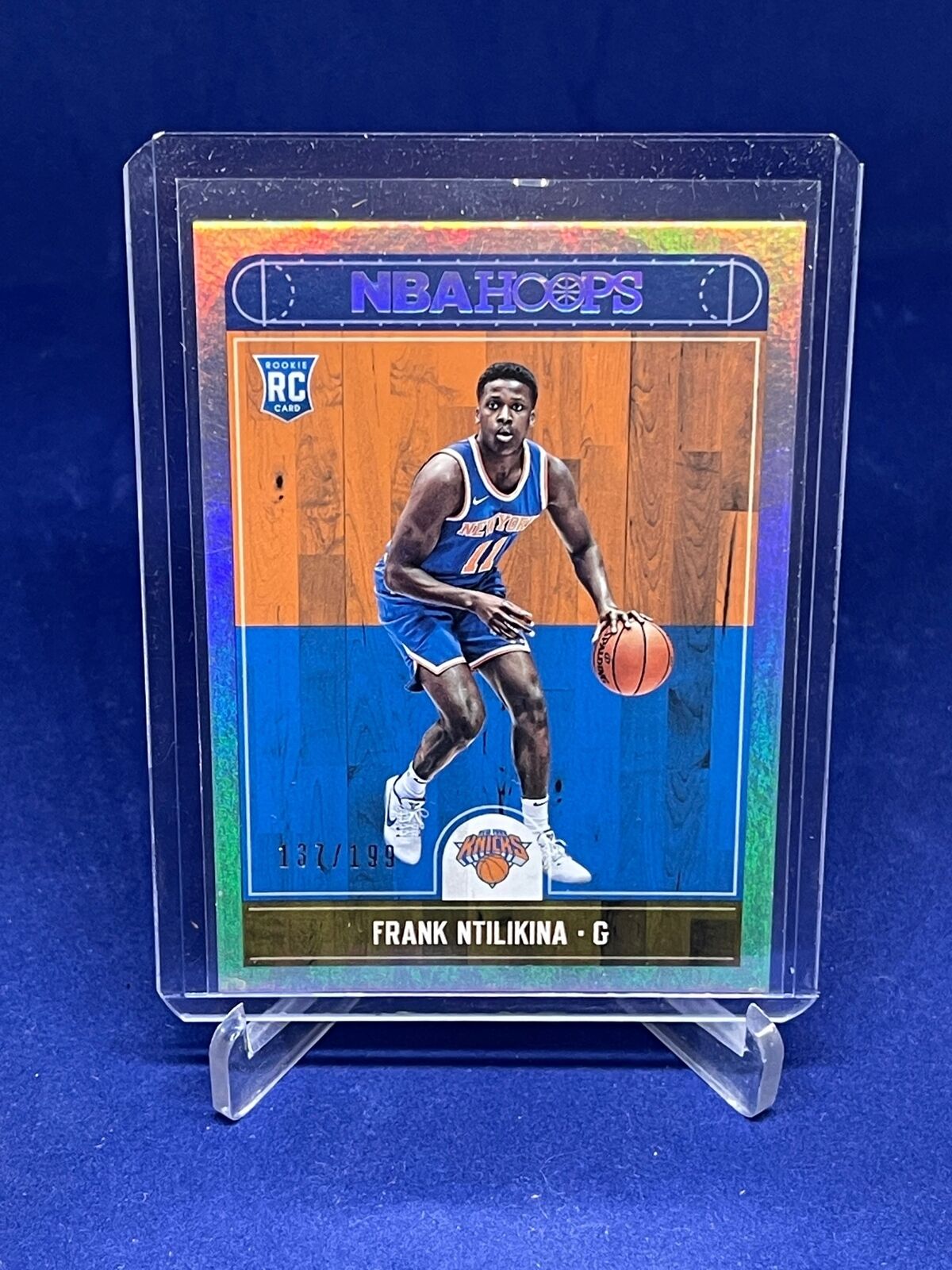 FRANK NTILIKINA 2017-18 PANINI NBA HOOPS HOLO ROOKIE RC #D 137/199