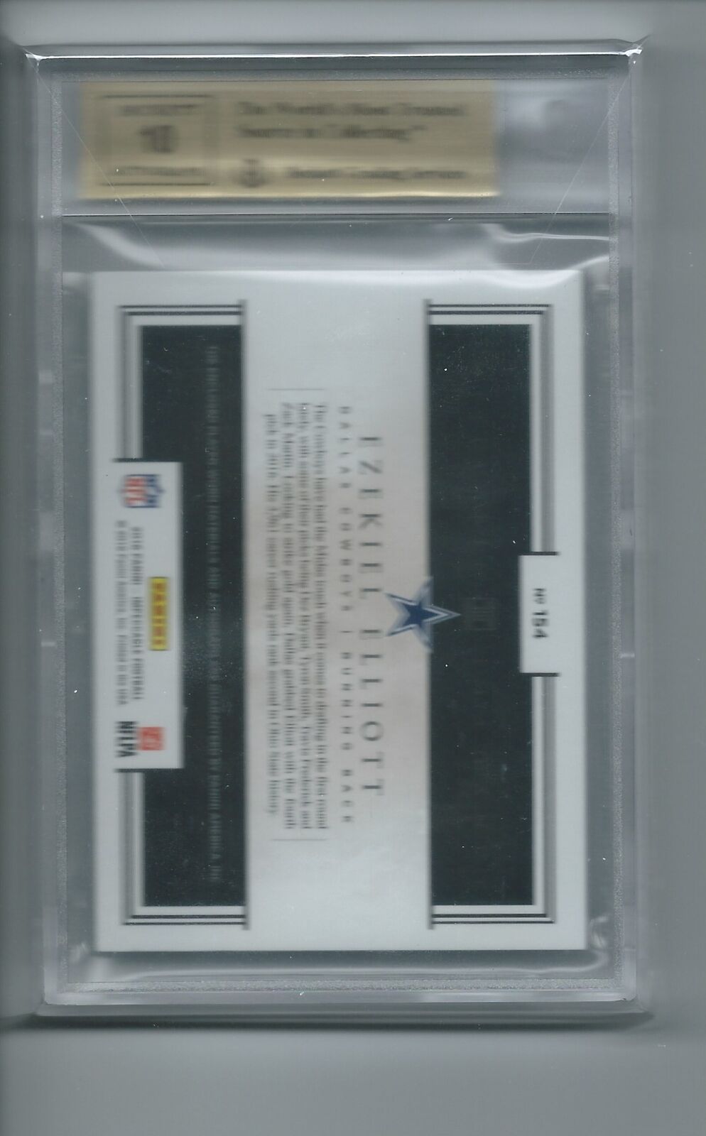 EZEKIEL ELLIOTT 2016 IMPECCABLE ELEGANCE DUAL PATCH AUTO RC #D /15 BGS 9.5 10 AU