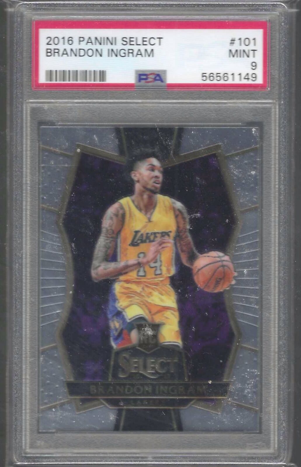 BRANDON INGRAM 2016 PANINI SELECT ROOKIE RC #101 PSA 9 MINT