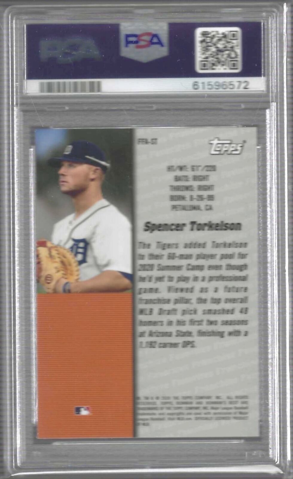 SPENCER TORKELSON 2020 BOWMANS BEST 2000 FRANCHISE FAVORITES #FFA-ST PSA 10 GEM