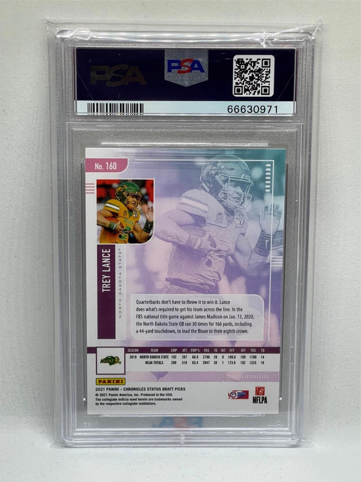 TREY LANCE 2021 PANINI CHRONICLES DRAFT PICKS ROOKIE RC #160 PSA 10 GEM MINT