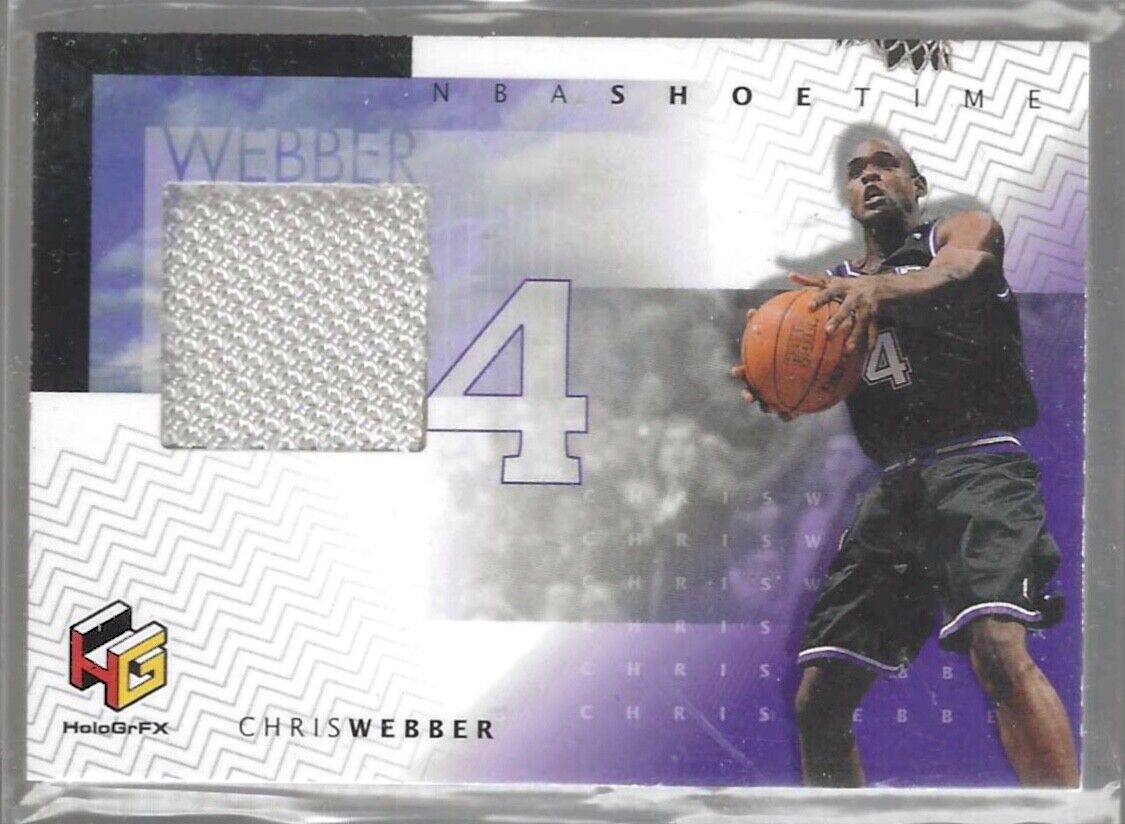 CHRIS WEBBER 1999 UPPER DECK NBA SHOE TIME GAME USED PATCH #CW-S