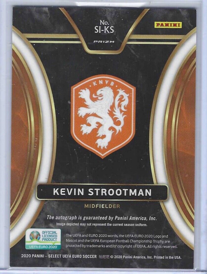 KEVIN STROOTMAN 2019-20 PANINI SELECT UEFA SILVER PRIZM AUTO #SI-KS