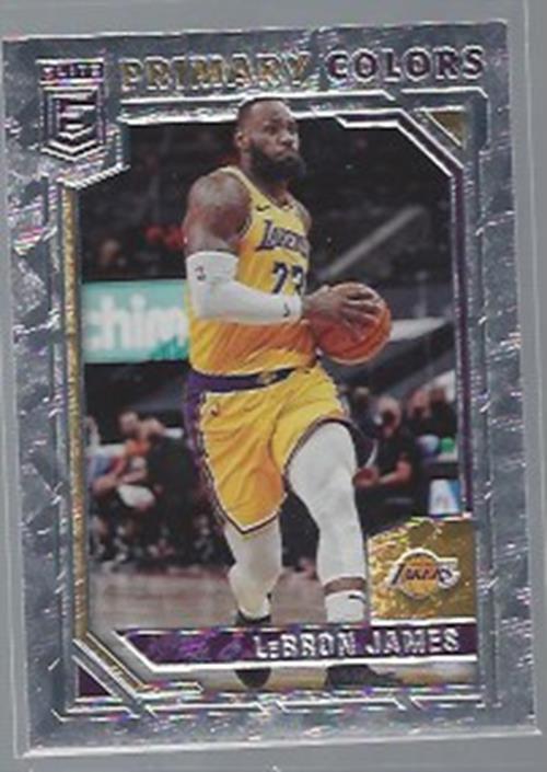 LEBRON JAMES 2021-22 PANINI ELITE PRIMARY COLORS #2