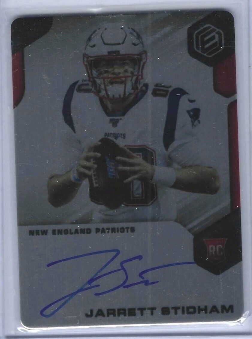 JARRETT STIDHAM 2019 PANINI ELEMENTS ON CARD METAL ROOKIE AUTO RC #D 80/125