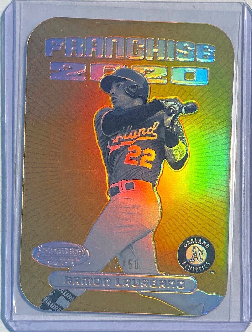 RAMON LAUREANO 2020 BOWMAN'S BEST FRANCHISE 2020 GOLD REFRACTOR #D 10/50