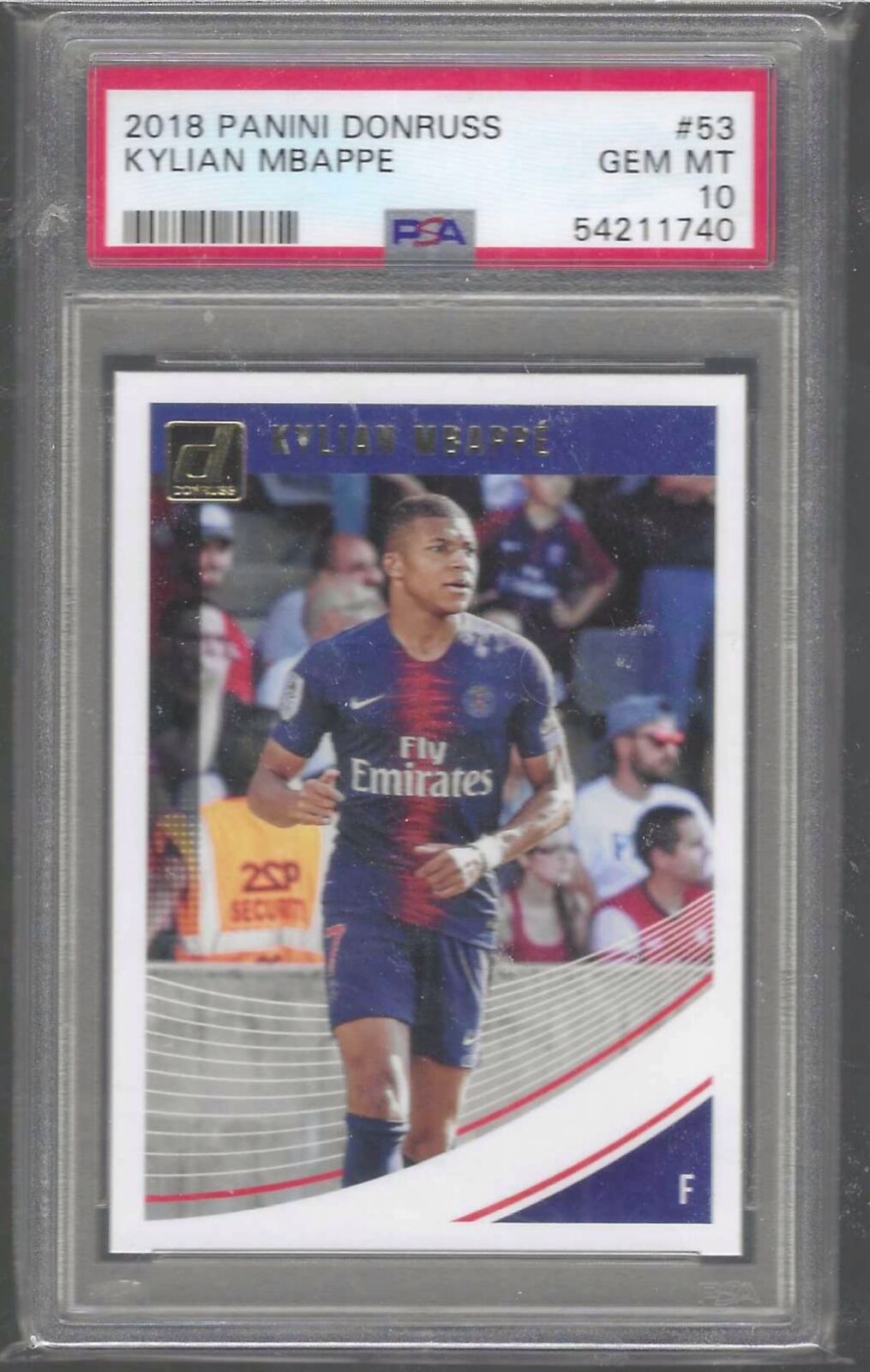 KYLIAN MBAPPE 2018-19 PANINI DONRUSS PSG PSA 10 GEM MINT