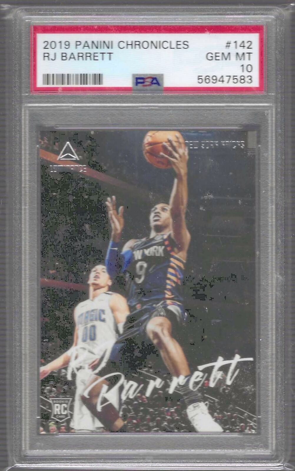 RJ BARRETT 2019 PANINI CHRONICLES LUMINANCE RC PSA 10 GEM MINT