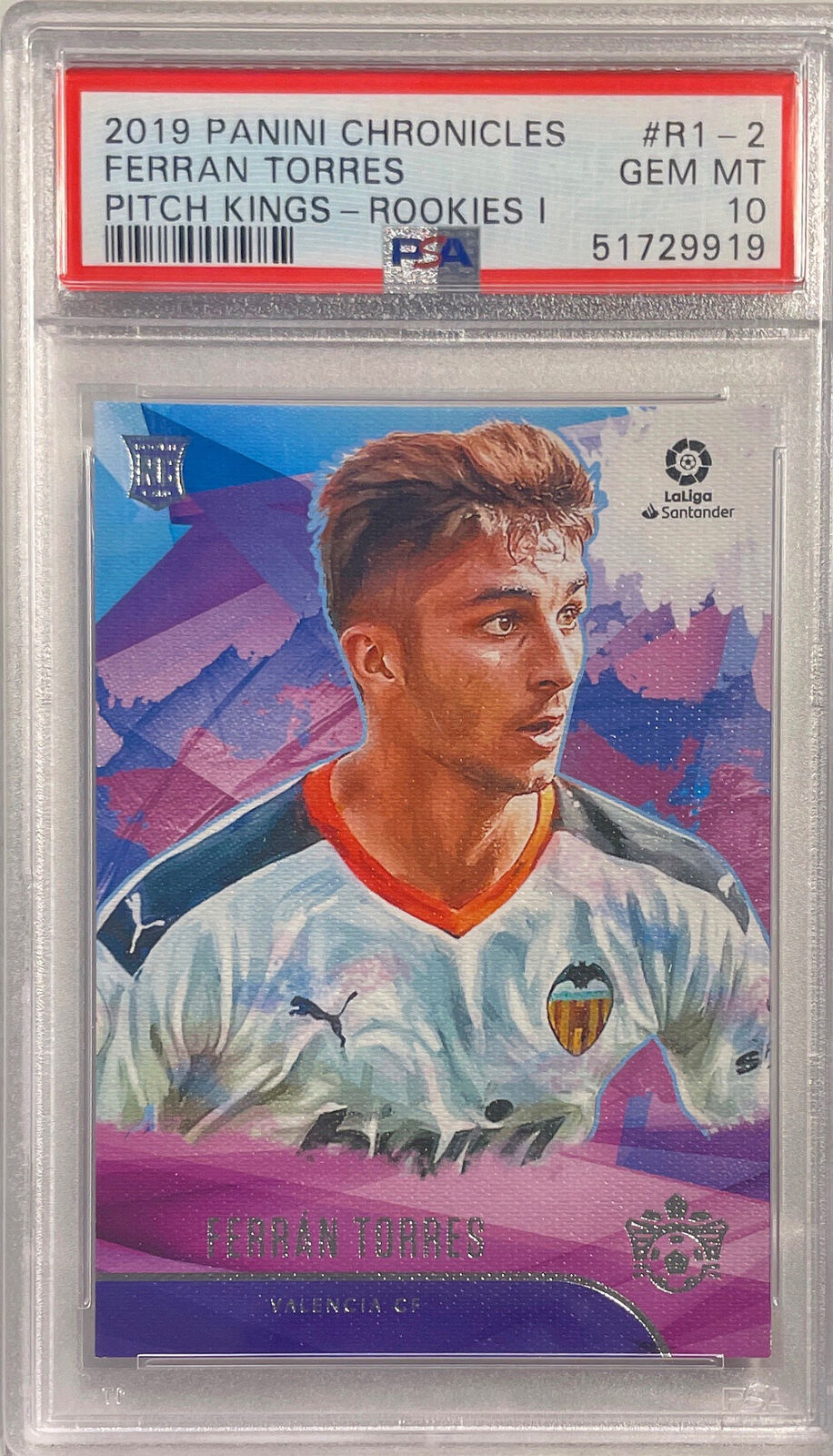 FERRAN TORRES 2019 CHRONICLES PITCH KINGS ROOKIES I RC #2 PSA 10 GEM MINT POP 24