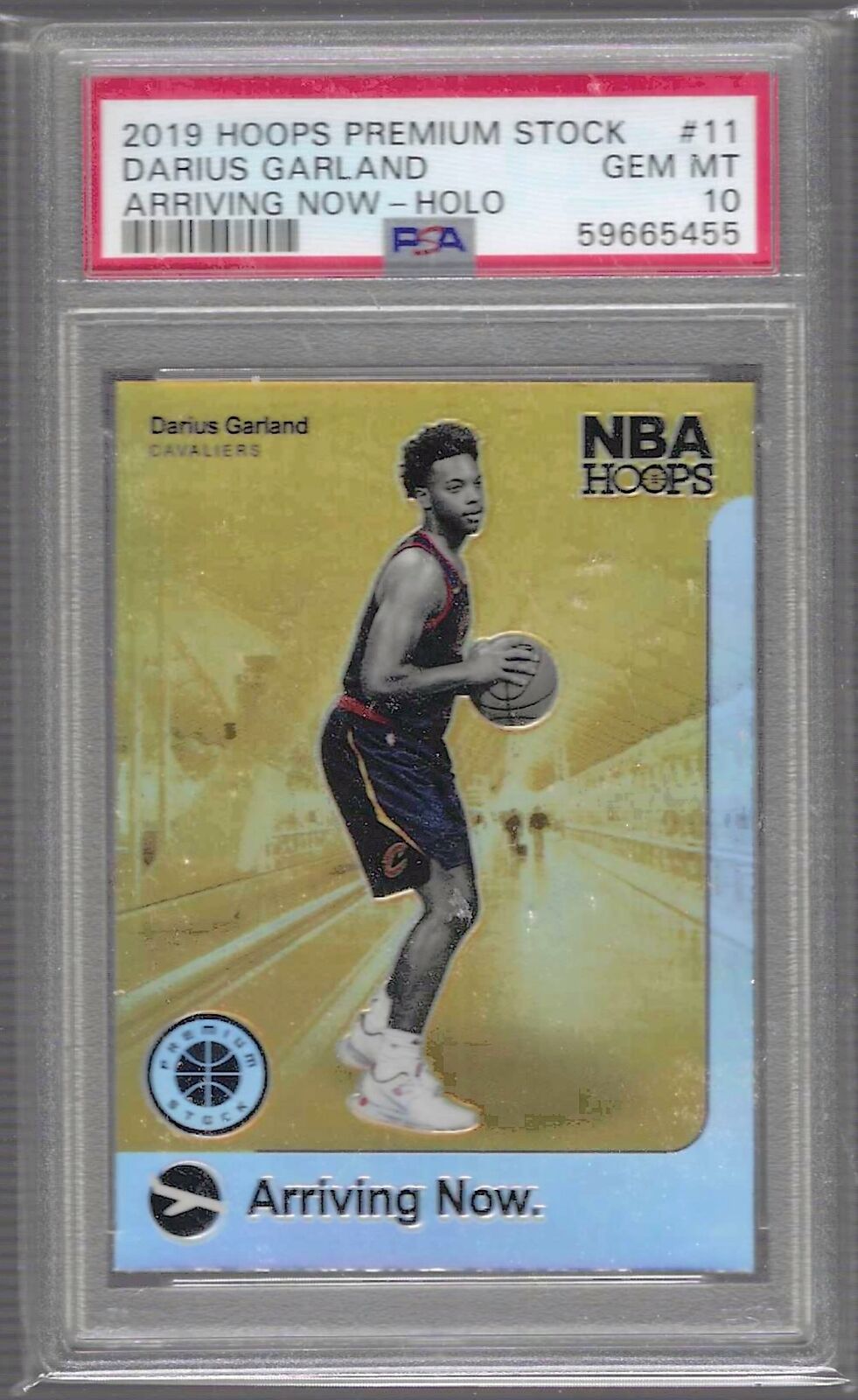DARIUS GARLAND 2019 PANINI HOOPS PREMIUM STOCK ARRIVING NOW HOLO RC PSA 10 GEM