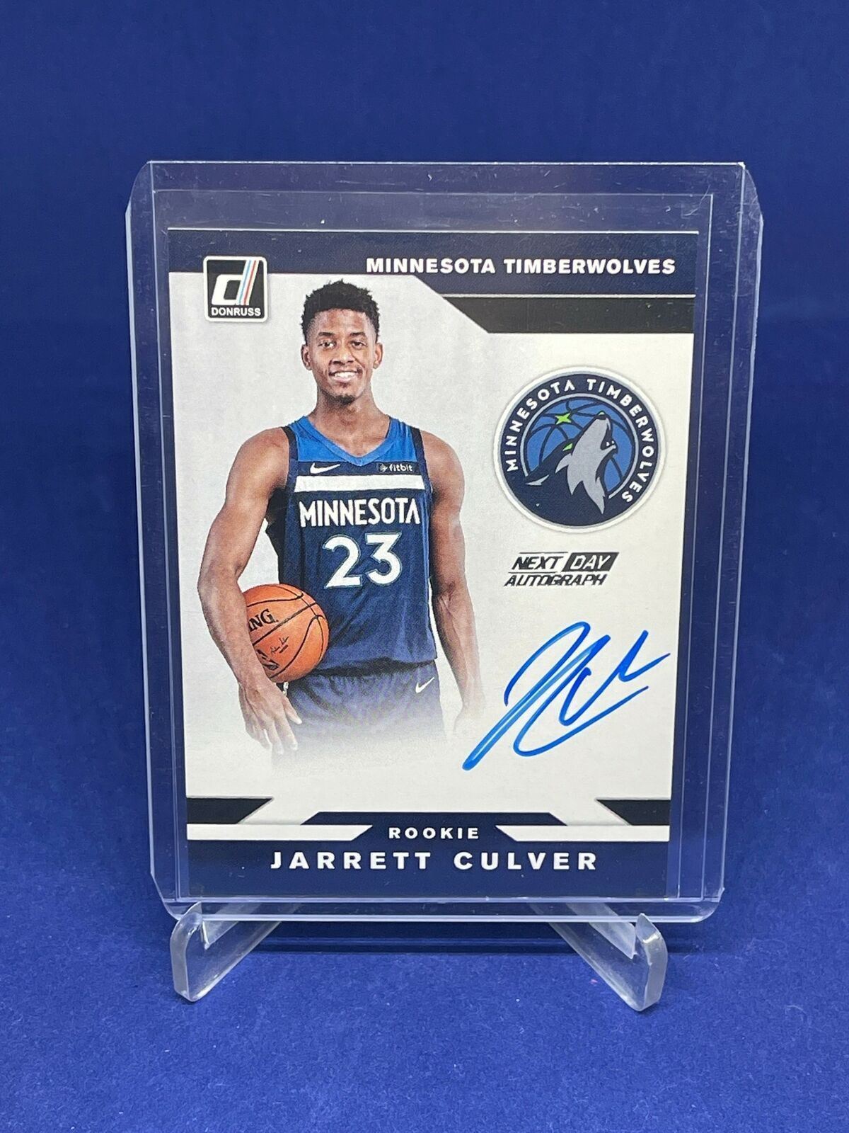 JARRETT CULVER 2019-20 PANINI DONRUSS NEXT DAY SIGNATURES AUTO ROOKIE RC