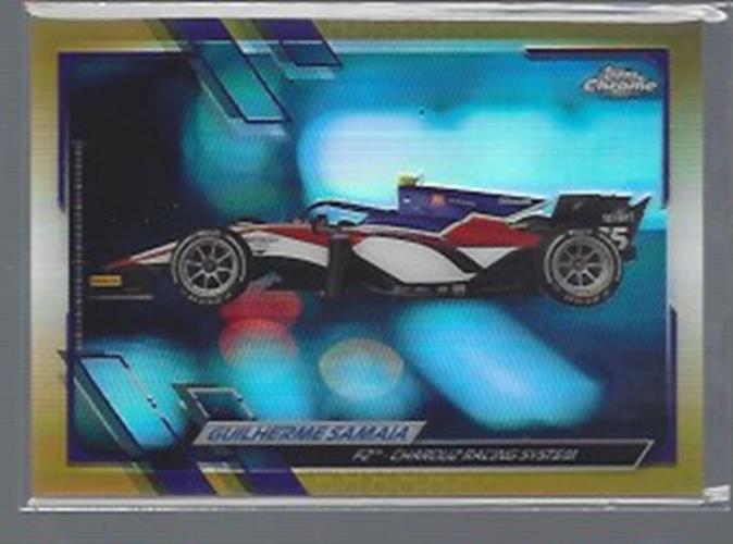 GUILHERME SAMAIA 2021 TOPPS CHROME FORMULA 1 F1 GOLD REFRACTOR #129