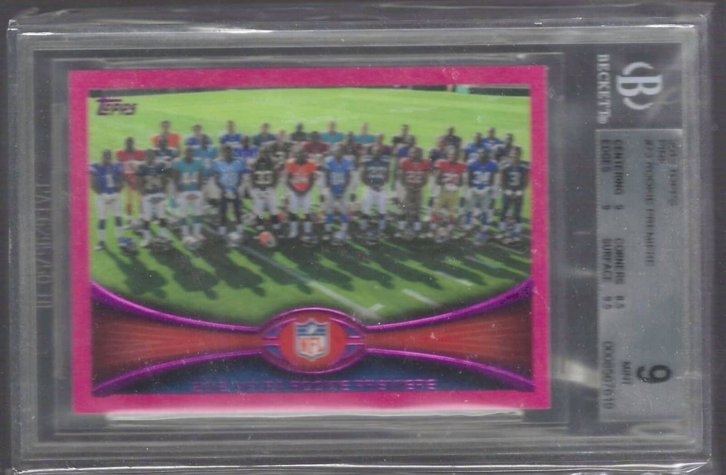 ANDREW LUCK NFL ROOKIE PREMIERE 2012 TOPPS PINK ROOKIE RC /399 BGS 9 POP 1/1