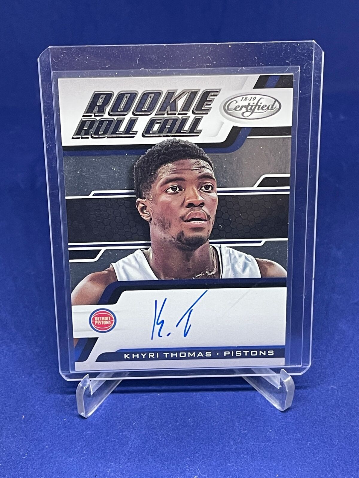 KHYRI THOMAS 2018-19 PANINI CERTIFIED ROOKIE ROLL CALL AUTO RC
