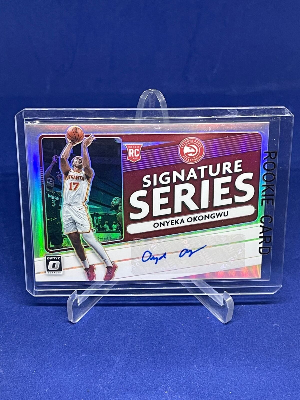 ONYEKA OKONGWU 2020-21 PANINI DONRUSS OPTIC SIGNATURE SERIES HOLO PRIZM AUTO RC