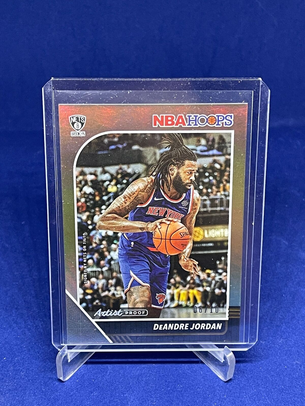 DEANDRE JORDAN 2019-20 PANINI NBA HOOPS ARTISTS PROOF GOLD #D 6/10