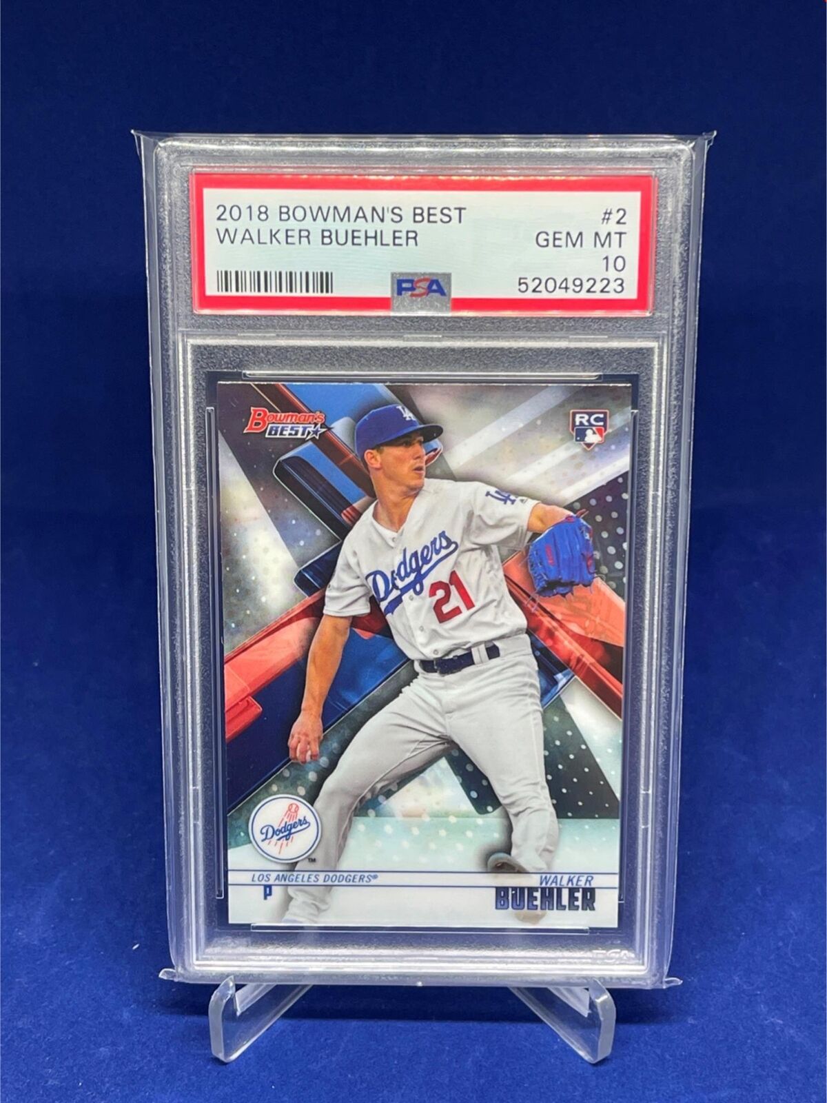 WALKER BUEHLER 2018 BOWMANS BEST RC PSA 10 GEM MINT # 2