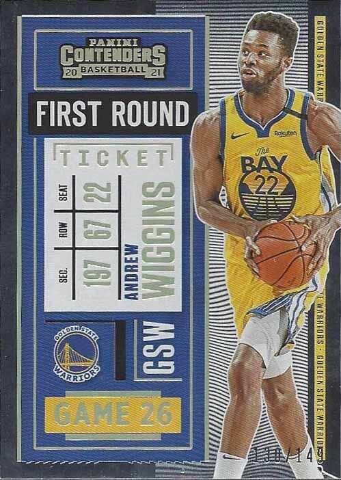 ANDREW WIGGINS 2020-21 PANINI CONTENDERS FIRST ROUND TICKET #D 130/149