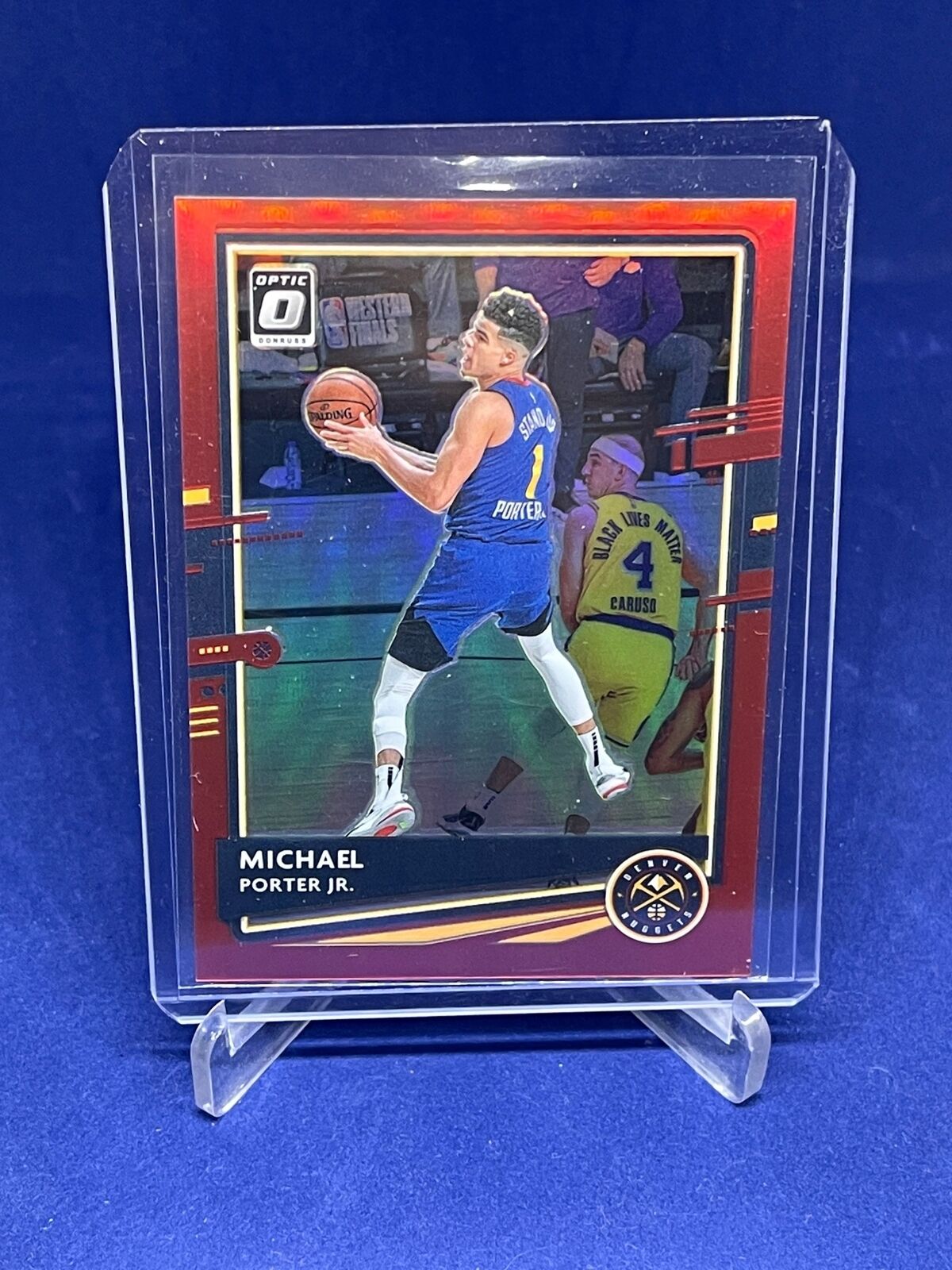 MICHAEL PORTER JR 2020-21 PANINI DONRUSS OPTIC RED PRIZM HOLO #D 86/99