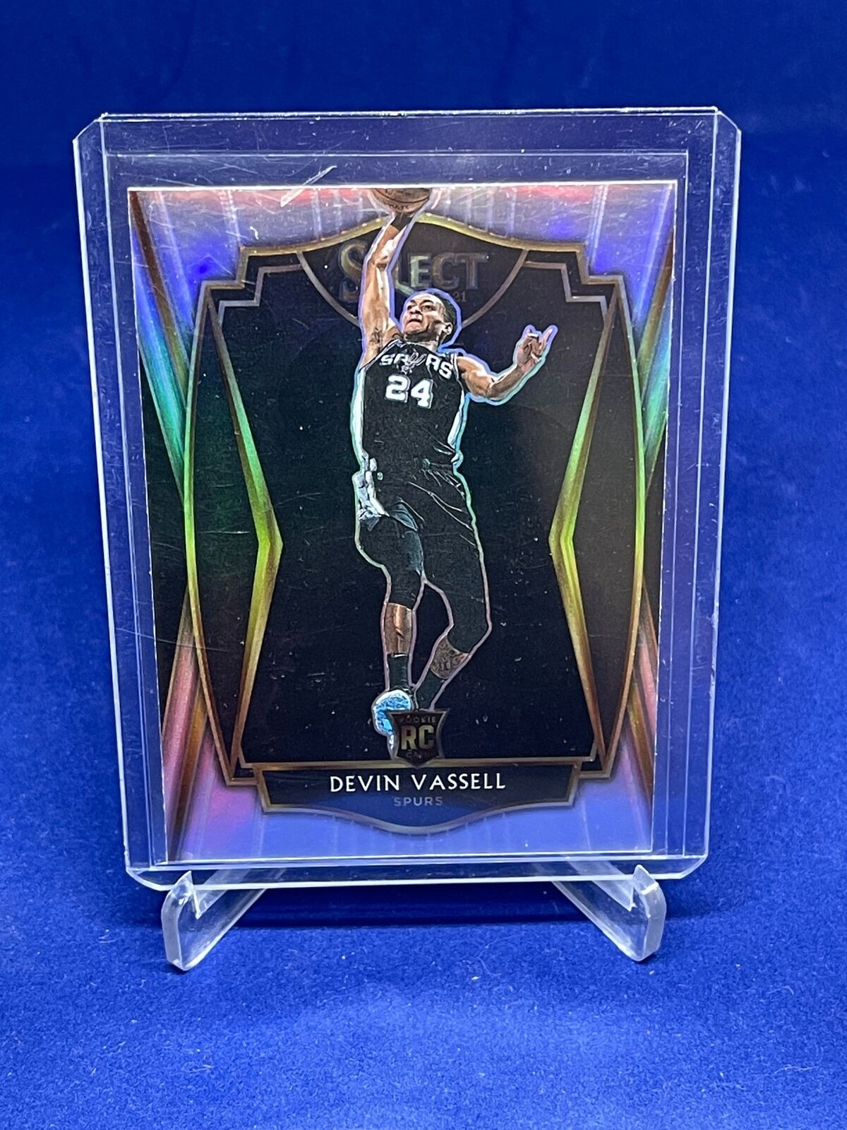 DEVIN VASSELL 2020-21 PANINI SELECT PREMIER LEVEL SILVER PRIZM ROOKIE RC #179