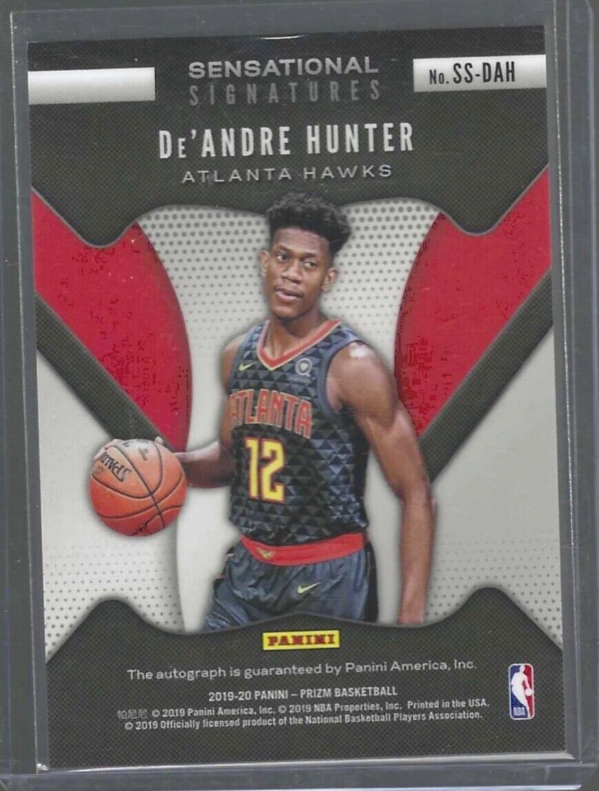 DE'ANDRE HUNTER 2019-20 PANINI PRIZM SENSATIONAL SIGNATURES AUTO RC #SS-DAH