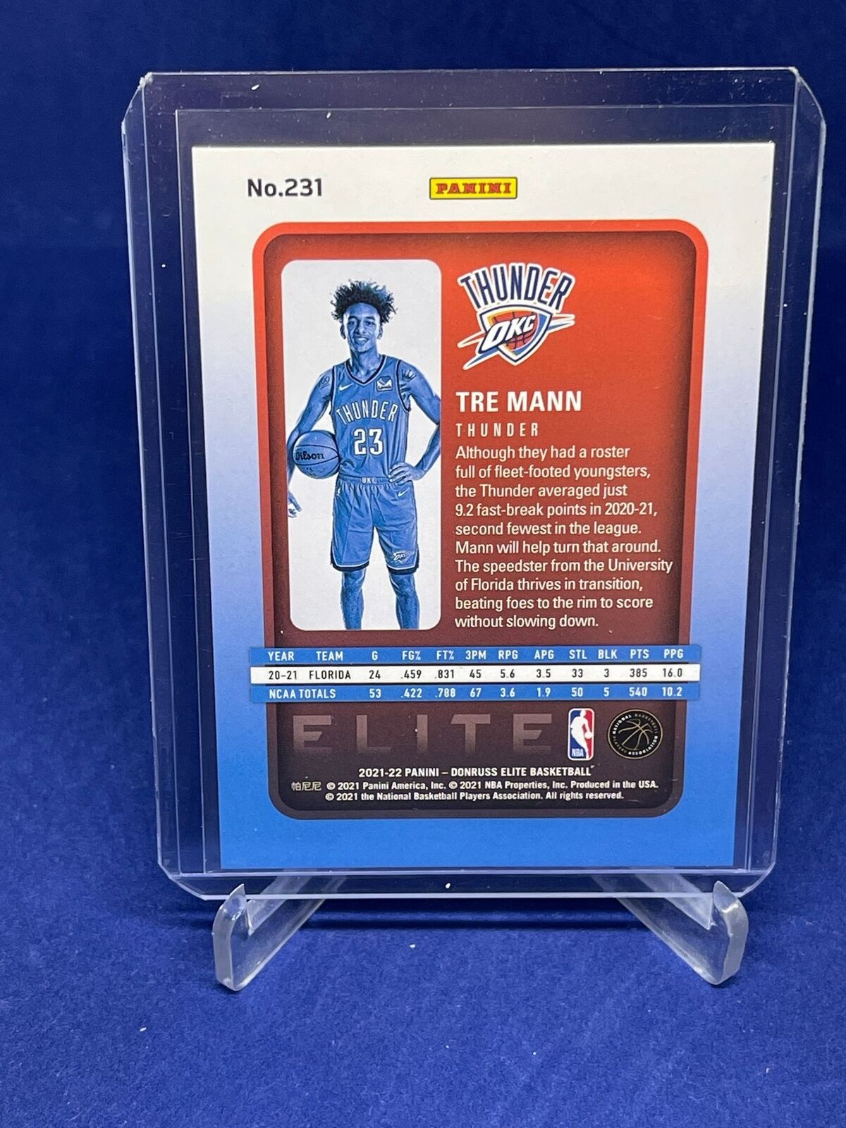 TRE MANN 2021-22 PANINI DONRUSS ELITE ROOKIE RC #D 912/999