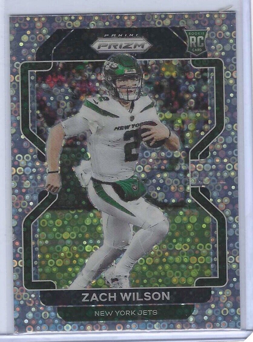 ZACH WILSON 2021 PANINI PRIZM SILVER DISCO PRIZM VARIATION ROOKIE RC #V-332