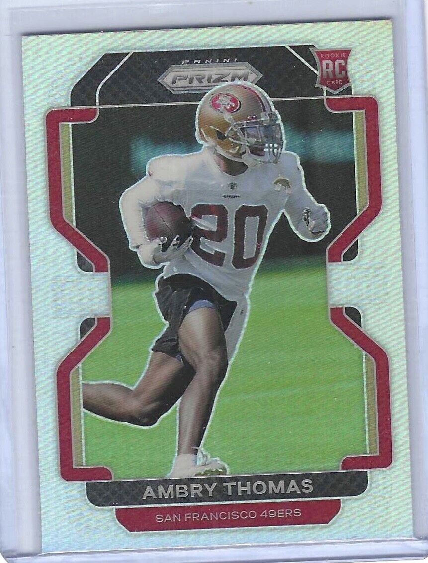 AMBRY THOMAS 2021 PANINI PRIZM SILVER PRIZM ROOKIE RC #439
