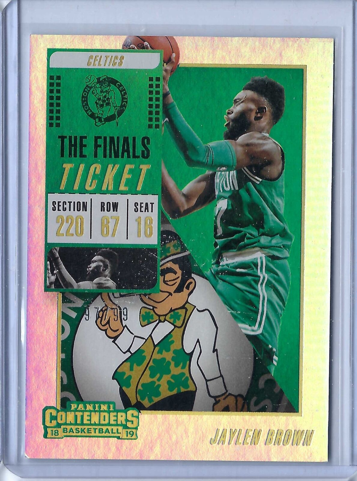 JAYLEN BROWN 2018-19 PANINI CONTENDERS THE FINALS TICKET #D 97/99