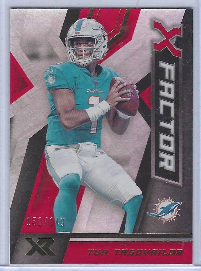 TUA TAGOVAILOA 2020 PANINI XR X-FACTOR ORANGE PRIZM RC #D 131/149