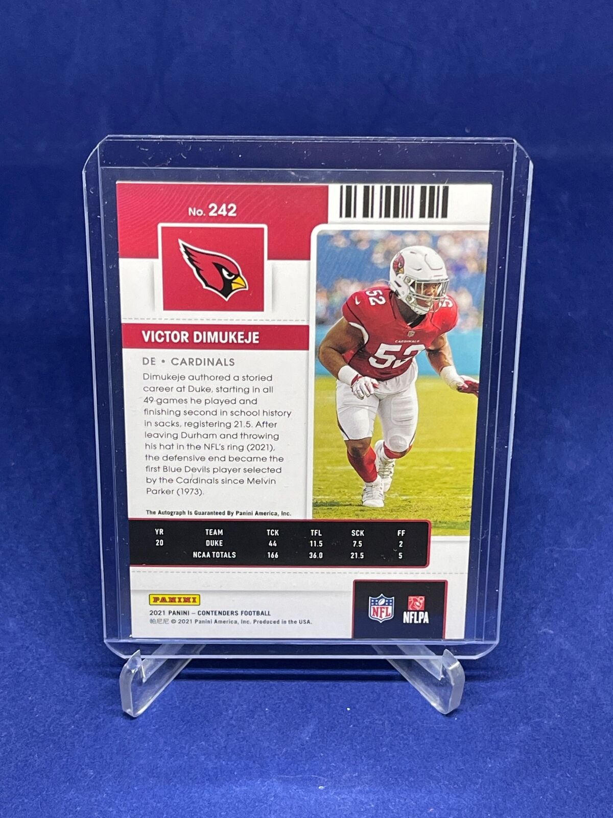 VICTOR DIMUKEJE 2021 PANINI CONTENDERS ROOKIE TICKET AUTO RC #242