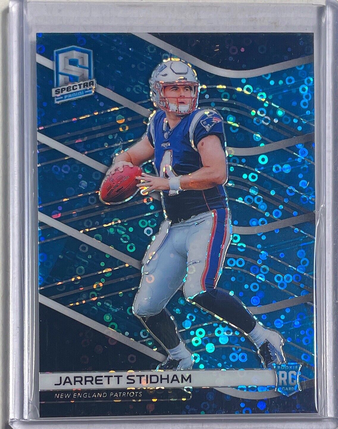 JARRETT STIDHAM 2019 PANINI SPECTRA BLUE DISCO PRIZM ROOKIE RC #D 36/60