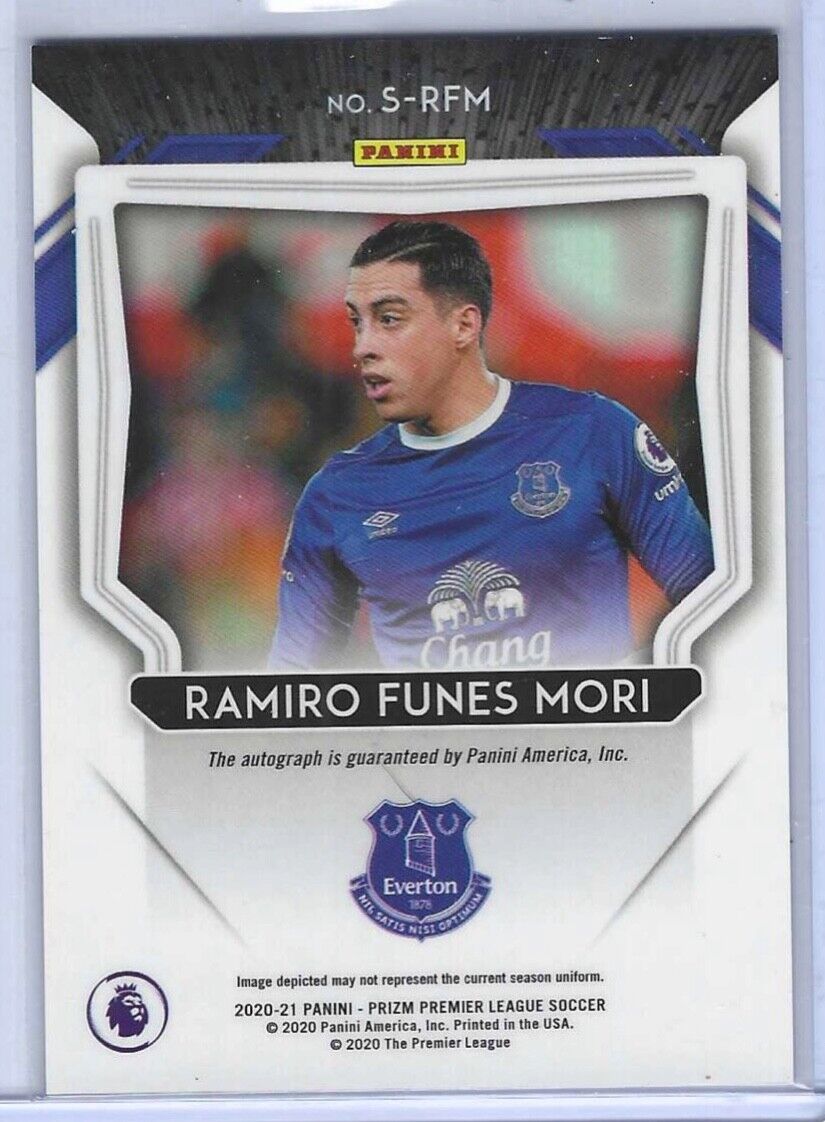 RAMIRO FUNES MORI 2020-21 PANINI PRIZM EPL SIGNATURES AUTO #S-RFM