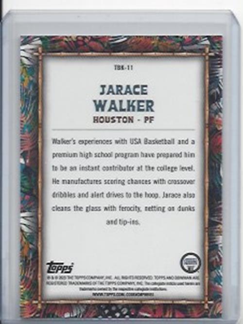 JARACE WALKER 2023 BOWMAN CHROME UNIVERSITY BIG KAHUNA CASE HIT REFRACTOR RC #11