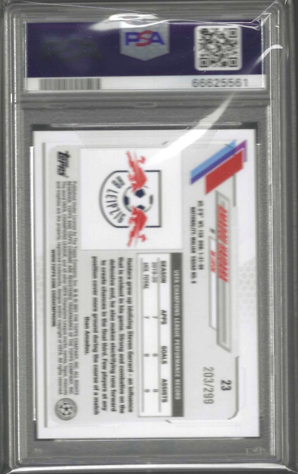 AMADOU HAIDARA 2020 TOPPS CHROME YELLOW MINI DIAMOND REF RC /299 PSA 10 POP 1/1