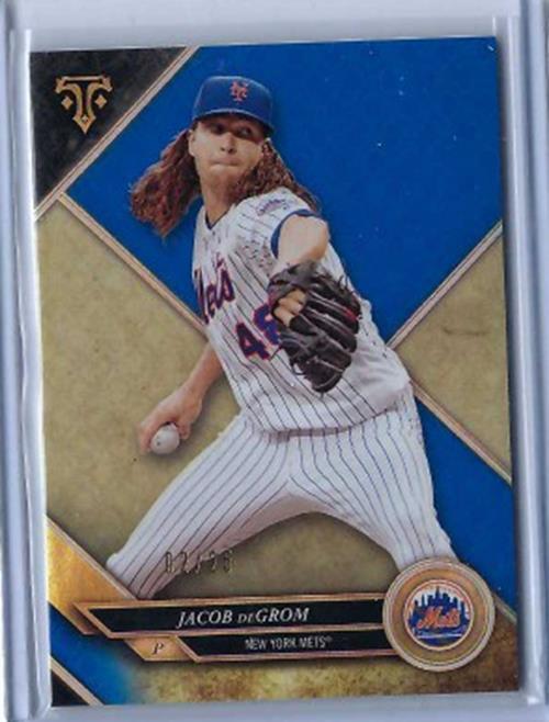 JACOB DEGROM 2017 TOPPS TRIPLE THREADS SAPPHIRE #D 2/25