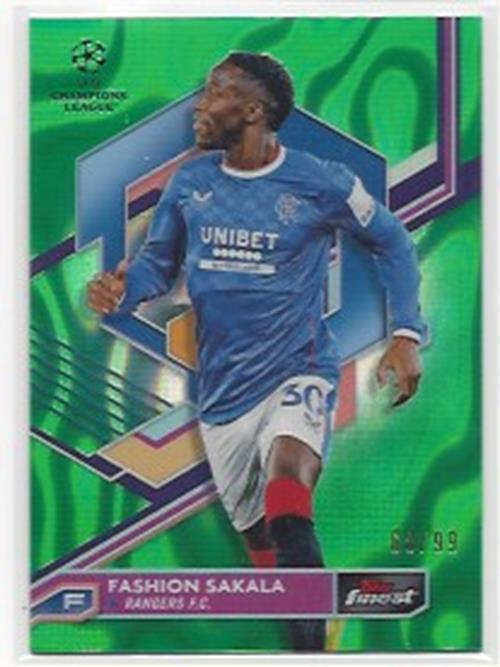 2022-23 TOPPS FINEST UCL FINEST GREEN LAVA REFRACTOR #D /99 YOU PICK CHOOSE VINI