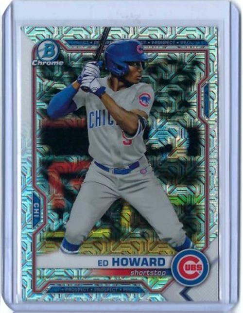 ED HOWARD 2021 TOPPS BOWMAN CHROME MEGA BOX MOJO REFRACTOR PROSPECT #BCP-221