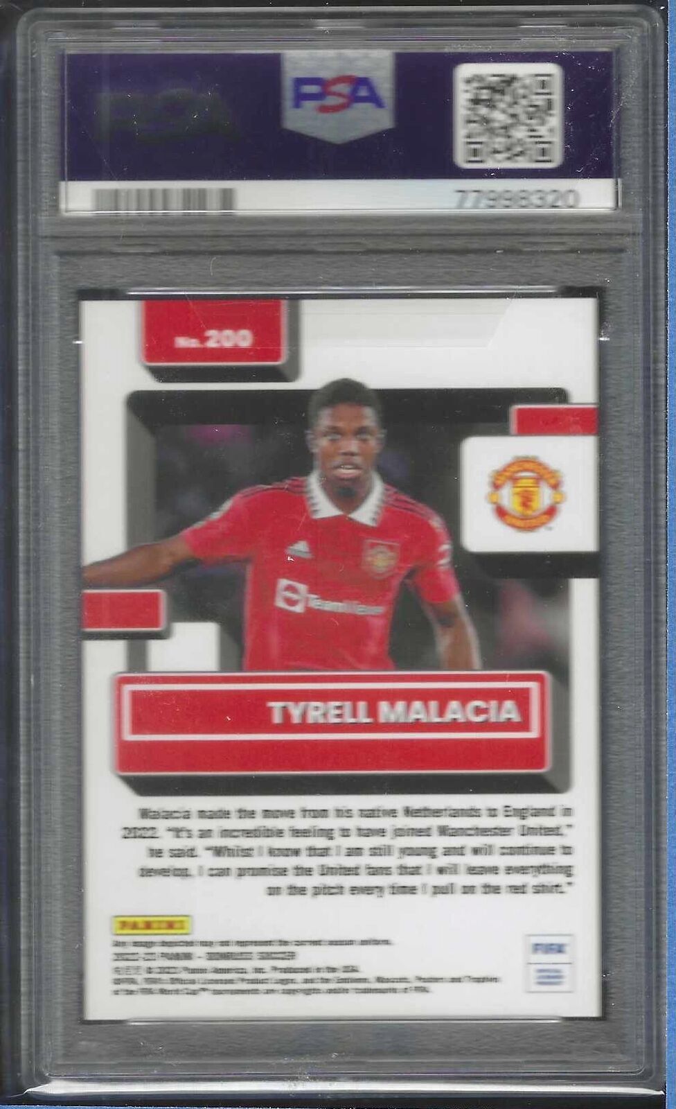 TYRELL MALACIA 2022-23 PANINI DONRUSS BLUE RATED ROOKIE RC /49 PSA 10 GEM POP 2