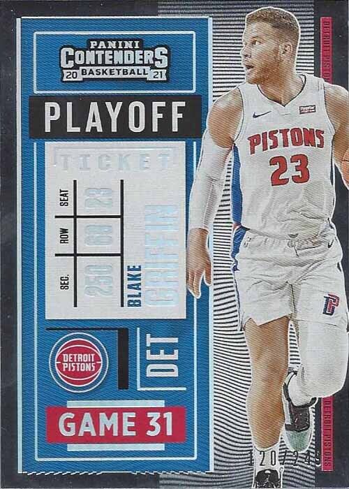 BLAKE GRIFFIN 2020-21 PANINI CONTENDERS PLAYOFF TICKET #D 120/249