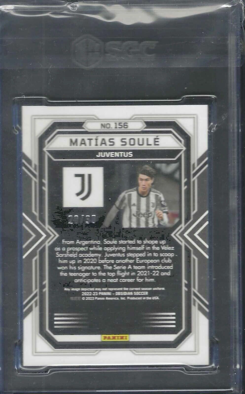 MATIAS SOULE 2022-23 PANINI OBSIDIAN ELECTRIC ETCH RED PULSAR RC /30 SGC 10 GEM