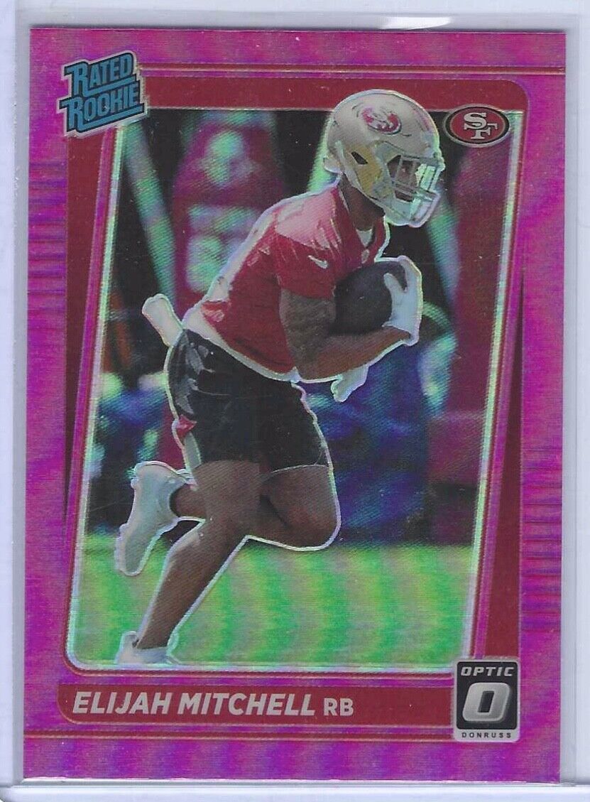 ELIJAH MITCHELL 2021 DONRUSS OPTIC PREVIEW PINK PRIZM RATED ROOKIE RC #P-312