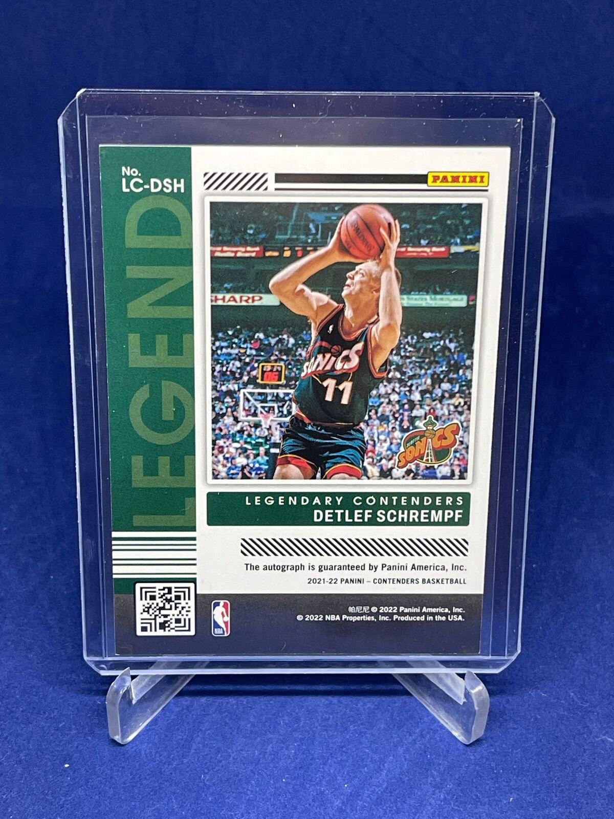 DETLEF SCHREMPF 2021-22 PANINI CONTENDERS LEGENDARY CONTENDERS AUTO #D 146/199