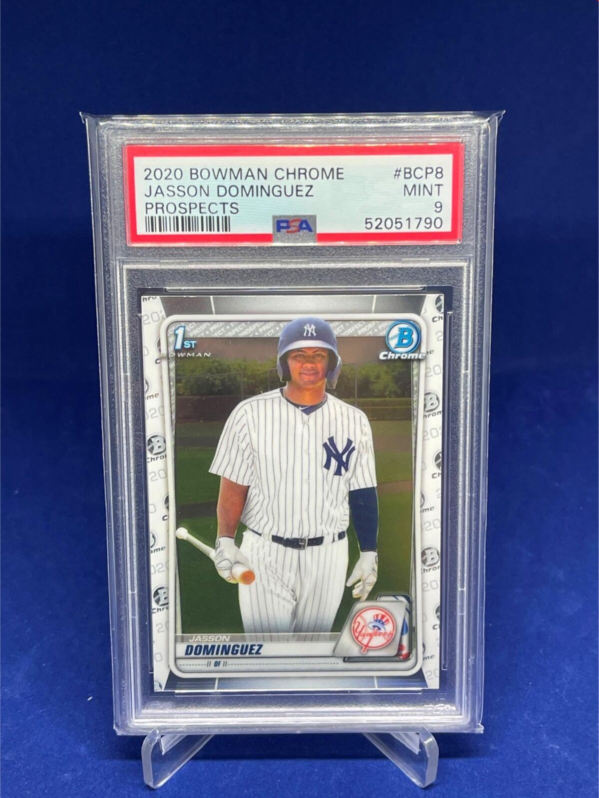 JASSON DOMINGUEZ 2020 BOWMAN CHROME 1ST PROSPECTS PSA 9 MINT